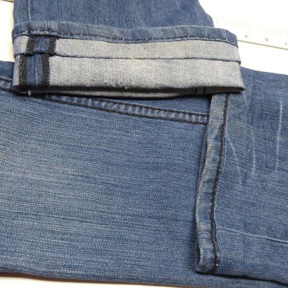 Cache Contour Collection 038 Boot Cut Jeans Women's 0 Flap Pockets Stretch A324 - Picture 3 of 10